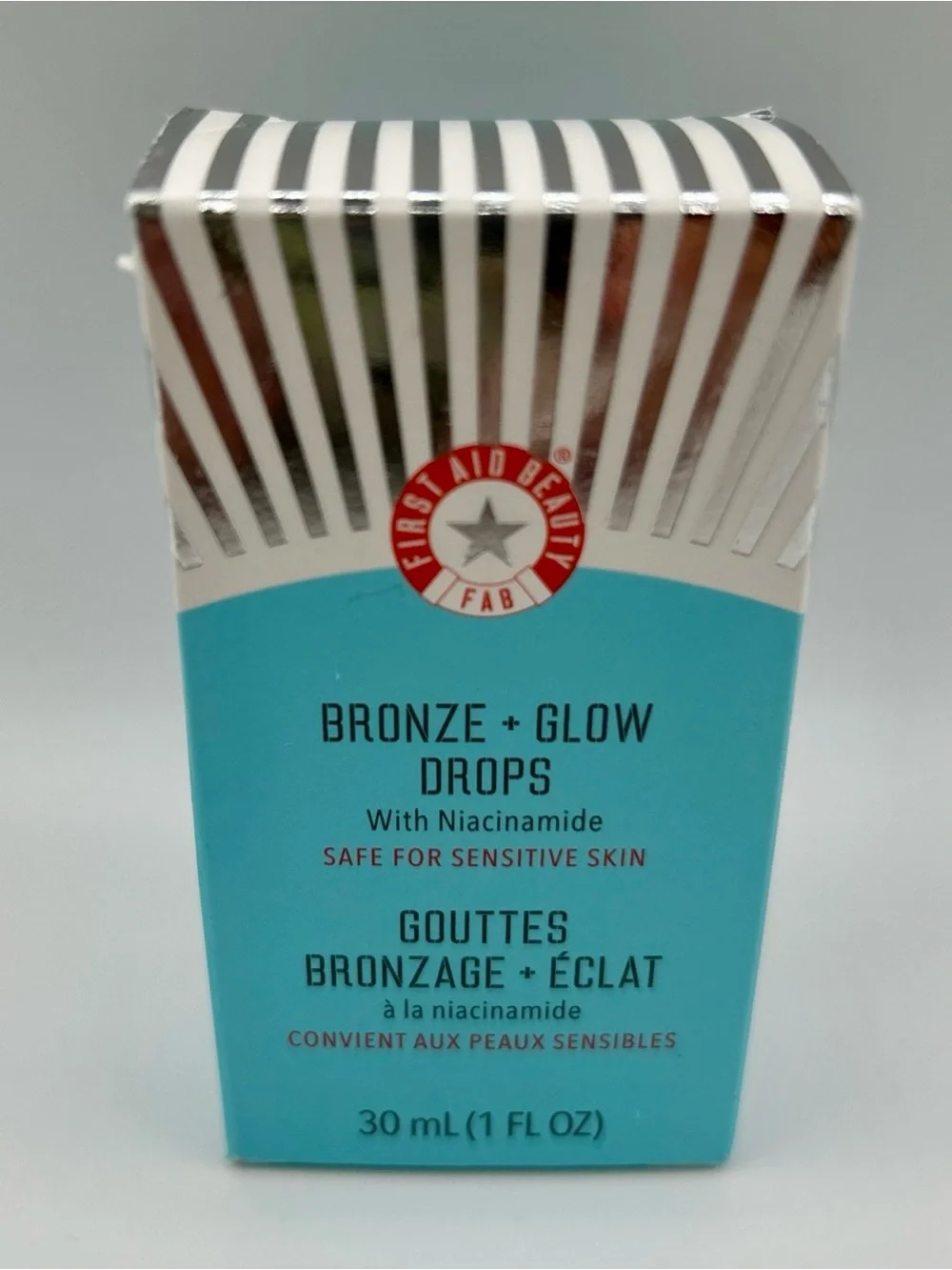 FIRST AID BEAUTY Bronze + Glow Drops w/Niacinamide 1 fl oz/30ml NEW in box